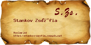 Stankov Zsófia névjegykártya